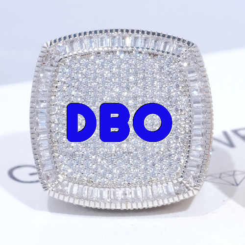 CUSTOM LETTER 3D ICED RING