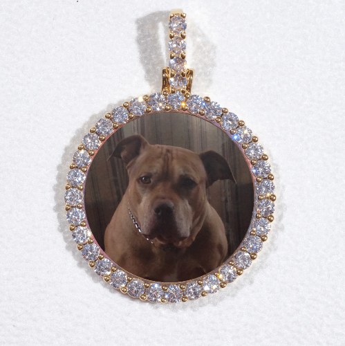 3D CIRCLE CUSTOM PICTURE PENDANT SMALL SIZE