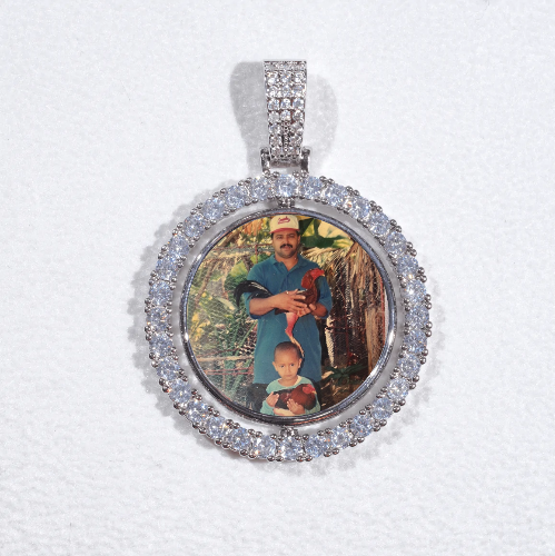 3D Spinning 2-Faced Custom Picture Pendant
