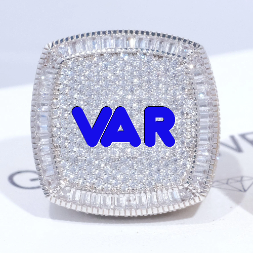 CUSTOM LETTER 3D ICED RING