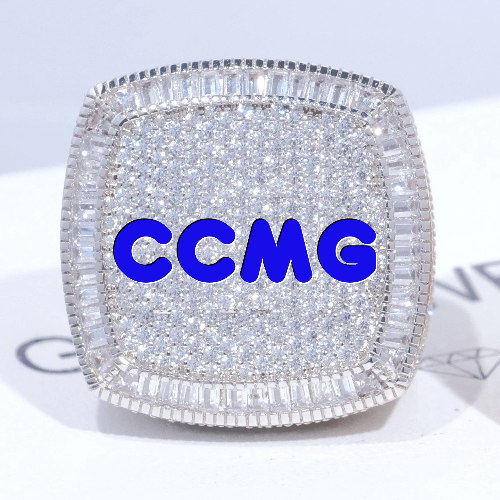 CUSTOM LETTER 3D ICED RING