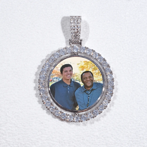 3D Spinning 2-Faced Custom Picture Pendant