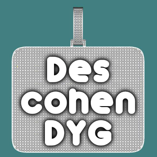 CUSTOM LETTER NECKLACE 3D BIG SQUARE