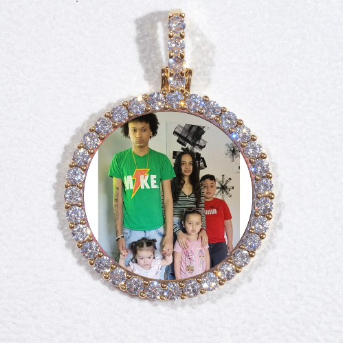 3D CIRCLE CUSTOM PICTURE PENDANT SMALL SIZE