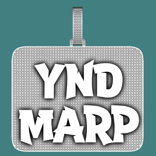 CUSTOM LETTER NECKLACE 3D BIG SQUARE