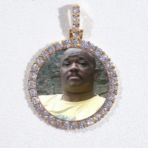 3D CIRCLE CUSTOM PICTURE PENDANT SMALL SIZE