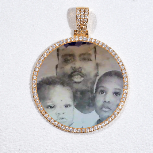 MEDIUM 3D CIRCLE CUSTOM PICTURE PENDANT