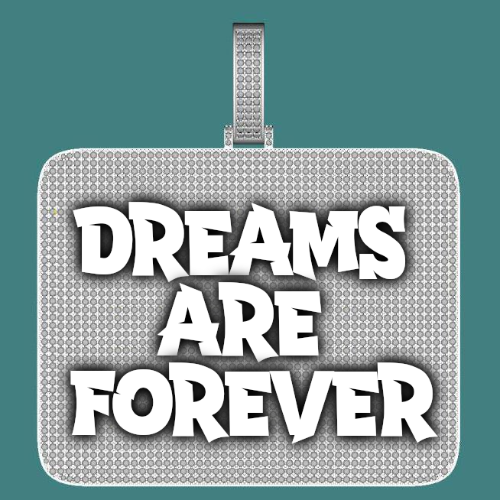 CUSTOM LETTER NECKLACE 3D BIG SQUARE