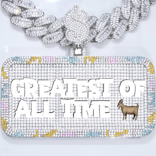 CUSTOM LETTER NECKLACE 3D COLORFUL SQUARE