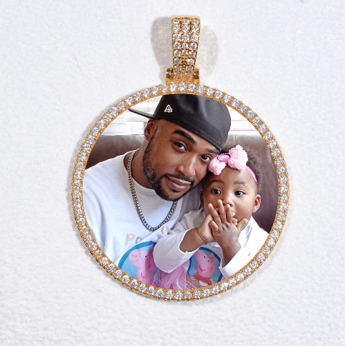 MEDIUM 3D CIRCLE CUSTOM PICTURE PENDANT