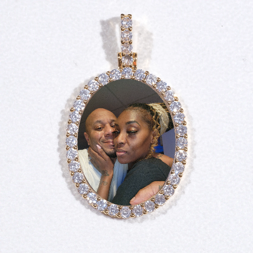 3D Oval Custom Picture Pendant