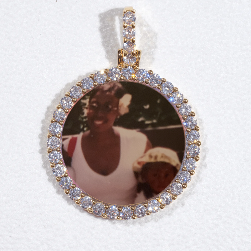 3D CIRCLE CUSTOM PICTURE PENDANT SMALL SIZE