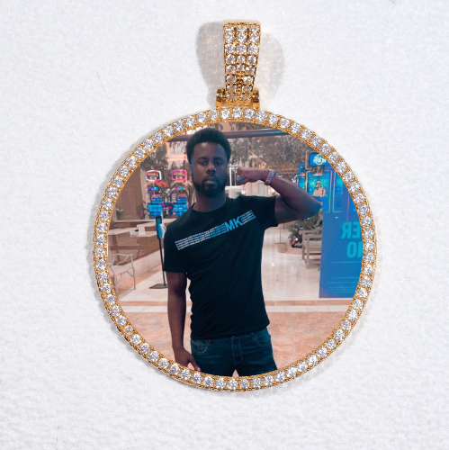 MEDIUM 3D CIRCLE CUSTOM PICTURE PENDANT