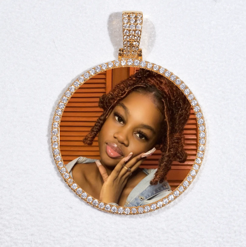 MEDIUM 3D CIRCLE CUSTOM PICTURE PENDANT