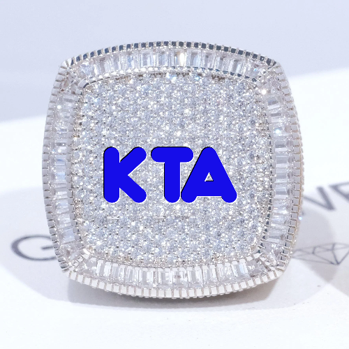 CUSTOM LETTER 3D ICED RING