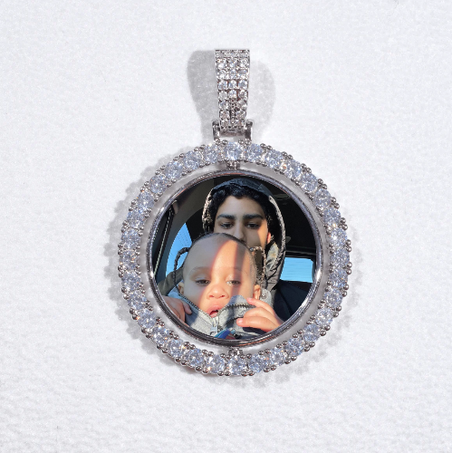 3D Spinning 2-Faced Custom Picture Pendant