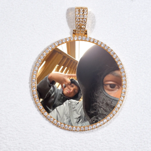 MEDIUM 3D CIRCLE CUSTOM PICTURE PENDANT