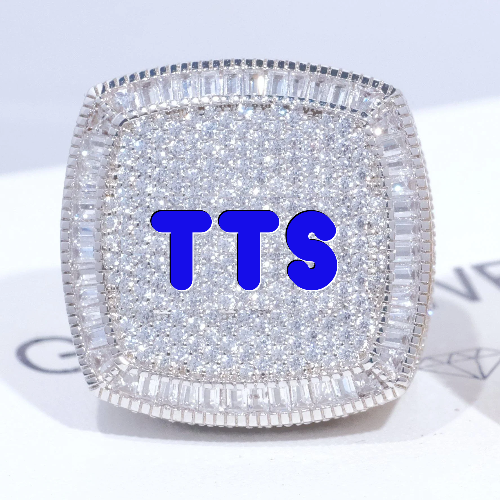 CUSTOM LETTER 3D ICED RING