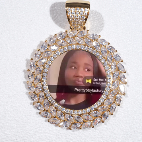 Large 3D Wheat Ear Custom Picture Pendant