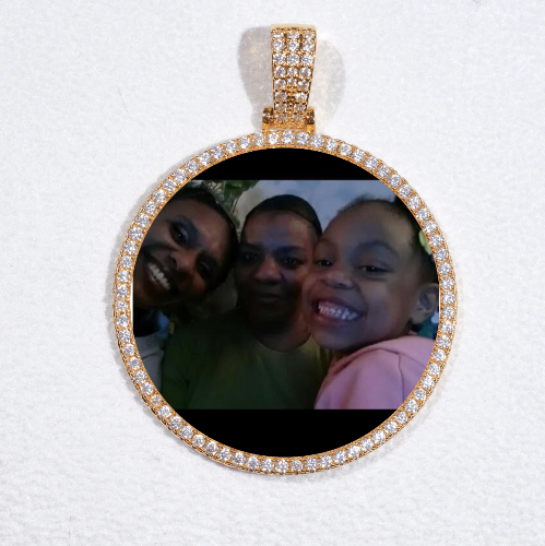 MEDIUM 3D CIRCLE CUSTOM PICTURE PENDANT