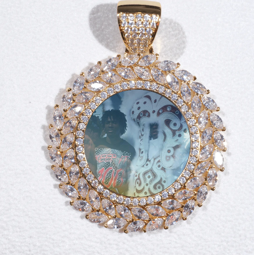 Large 3D Wheat Ear Custom Picture Pendant