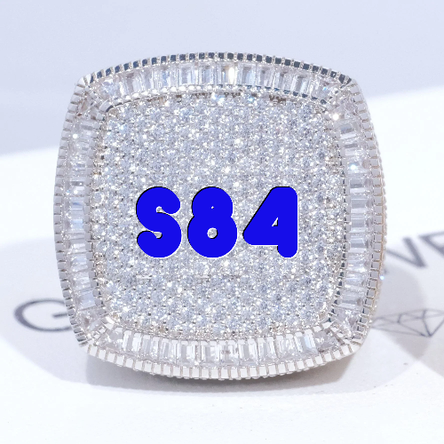 CUSTOM LETTER 3D ICED RING