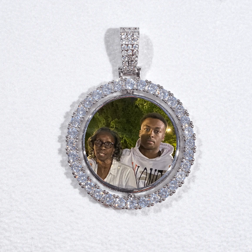 3D Spinning 2-Faced Custom Picture Pendant