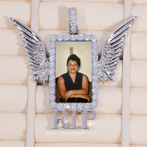 RIP WING 3D CUSTOM PICTURE PENDANT