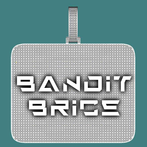 CUSTOM LETTER NECKLACE 3D BIG SQUARE