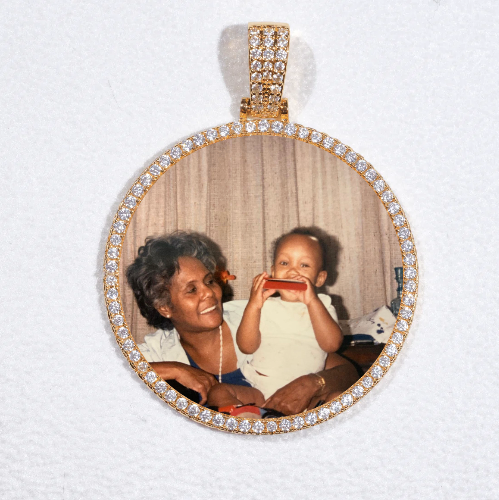 MEDIUM 3D CIRCLE CUSTOM PICTURE PENDANT