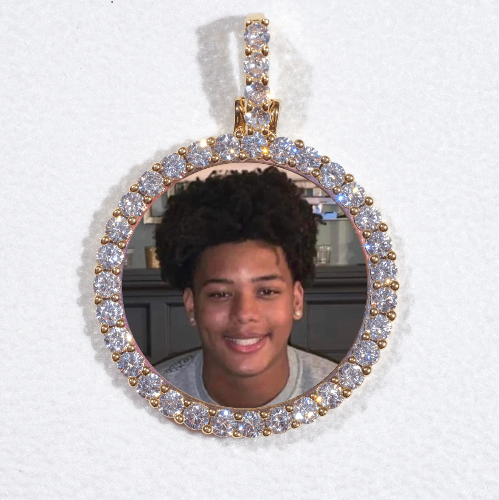 3D CIRCLE CUSTOM PICTURE PENDANT SMALL SIZE