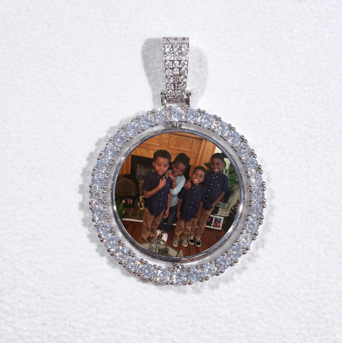 3D Spinning 2-Faced Custom Picture Pendant