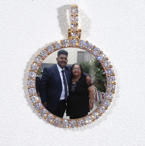 3D CIRCLE CUSTOM PICTURE PENDANT SMALL SIZE