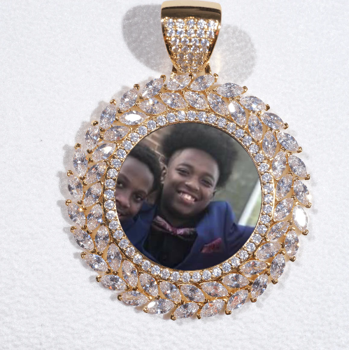 Large 3D Wheat Ear Custom Picture Pendant
