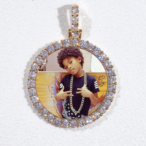 3D CIRCLE CUSTOM PICTURE PENDANT SMALL SIZE
