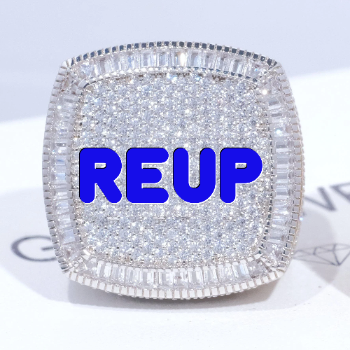 CUSTOM LETTER 3D ICED RING