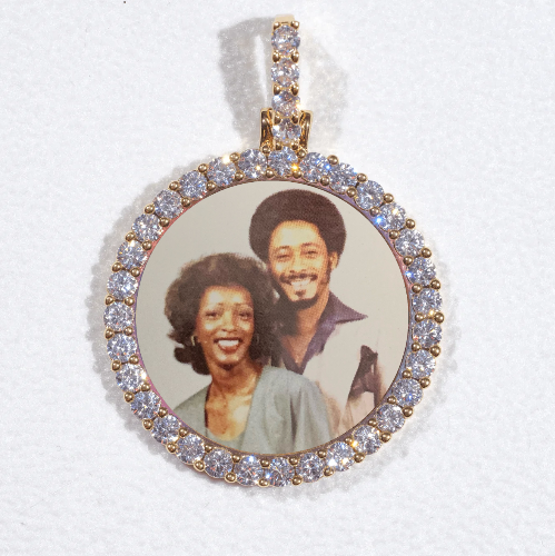 3D CIRCLE CUSTOM PICTURE PENDANT SMALL SIZE