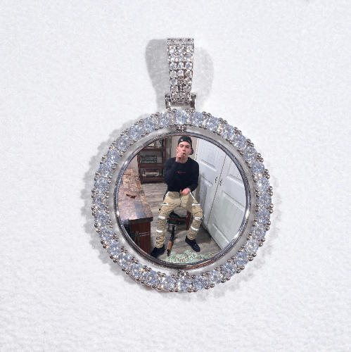 3D Spinning 2-Faced Custom Picture Pendant