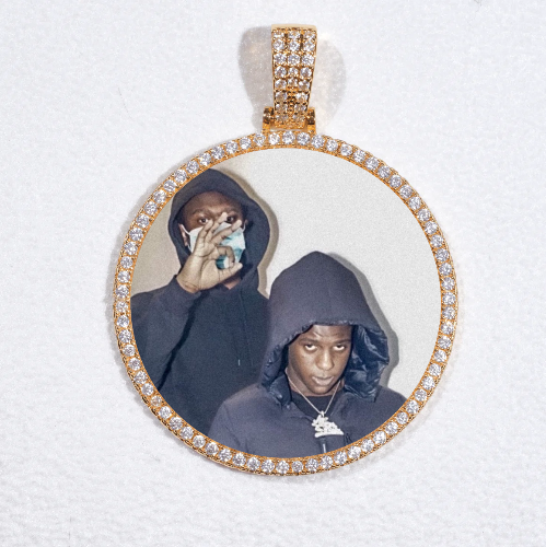 MEDIUM 3D CIRCLE CUSTOM PICTURE PENDANT