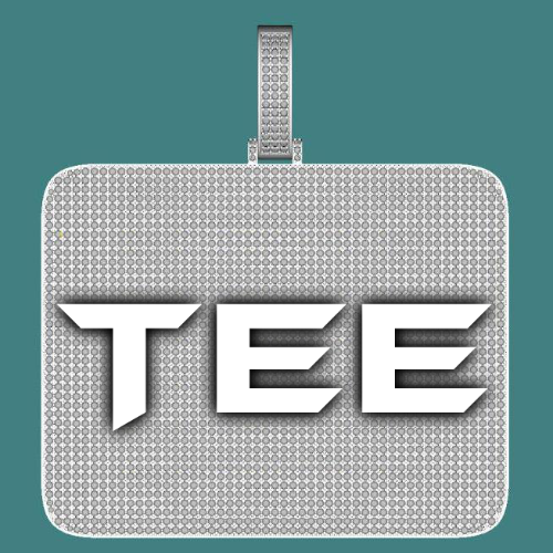 CUSTOM LETTER NECKLACE 3D BIG SQUARE