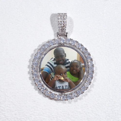 3D Spinning 2-Faced Custom Picture Pendant