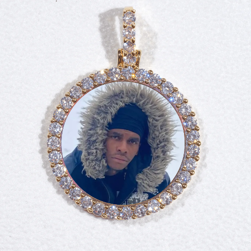 3D CIRCLE CUSTOM PICTURE PENDANT SMALL SIZE
