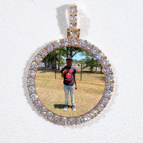 3D CIRCLE CUSTOM PICTURE PENDANT SMALL SIZE