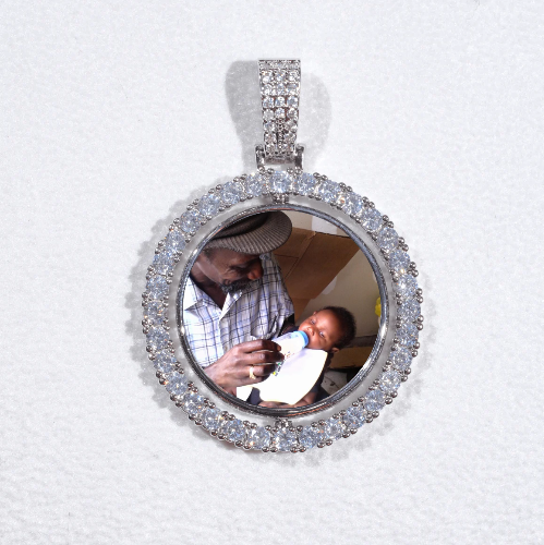 3D Spinning 2-Faced Custom Picture Pendant