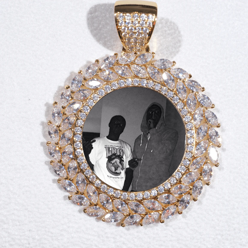 Large 3D Wheat Ear Custom Picture Pendant