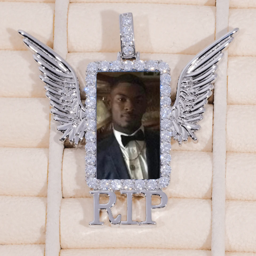 RIP WING 3D CUSTOM PICTURE PENDANT