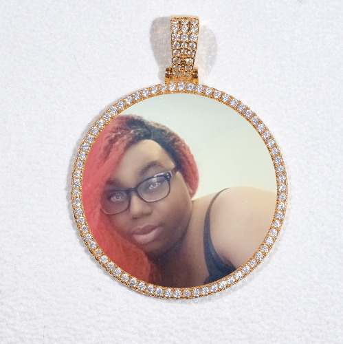 MEDIUM 3D CIRCLE CUSTOM PICTURE PENDANT