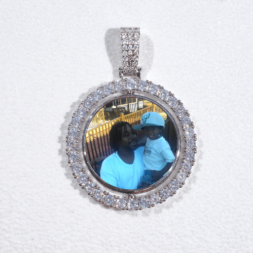 3D Spinning 2-Faced Custom Picture Pendant