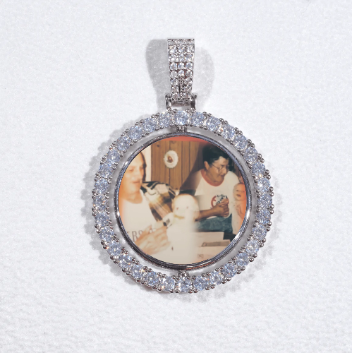 3D Spinning 2-Faced Custom Picture Pendant