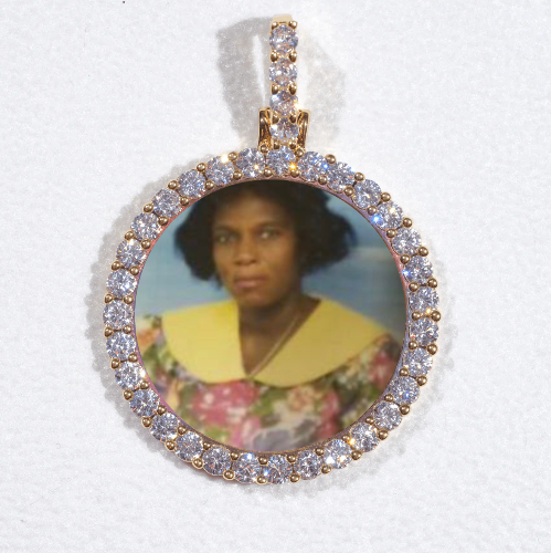 3D CIRCLE CUSTOM PICTURE PENDANT SMALL SIZE